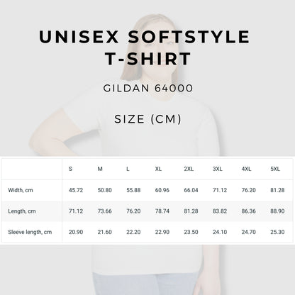 Custom Unisex Blooming Flower Cross Softstyle T-Shirt | PERSONALIZED - ChoreGirl