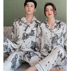 Unisex Casual Soft Couples Pajamas Set