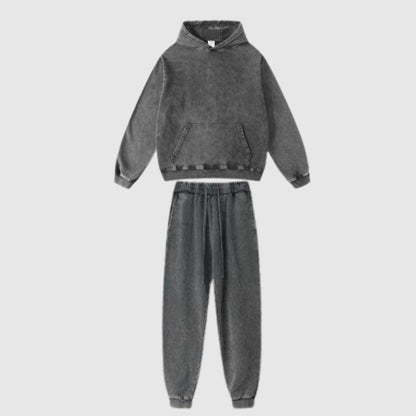 Unisex Comfortable Loose Hoodie and Sweatpants Outfit - ChoreGirl