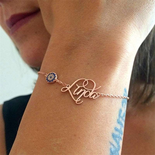 Unisex Good Luck Charm and Personalized Name Handmade Bracelet - ChoreGirl