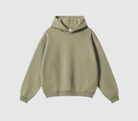 Unisex Loose Fleece-lined Sports Hoodie with Hidden Zipper Pockets - ChoreGirl