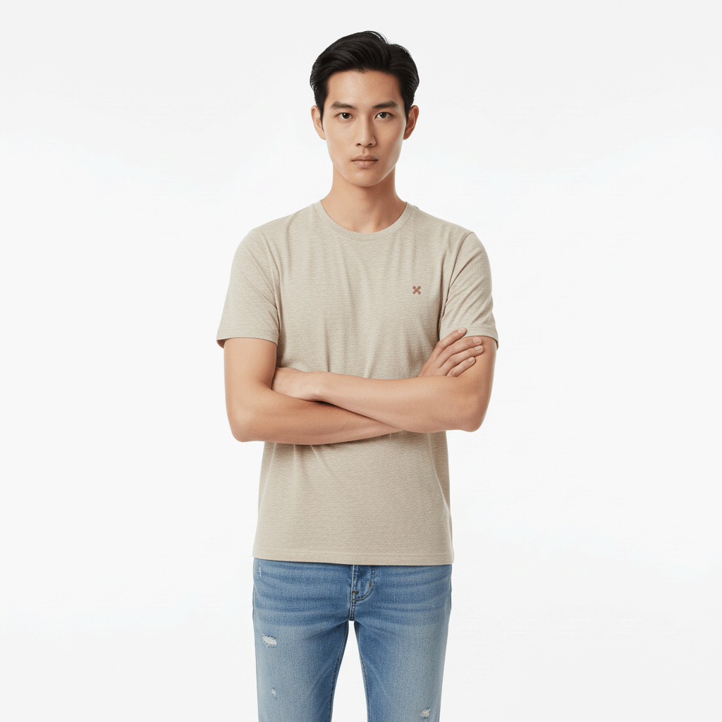 Men's Breathable Round Neck Short-sleeved T-shirt