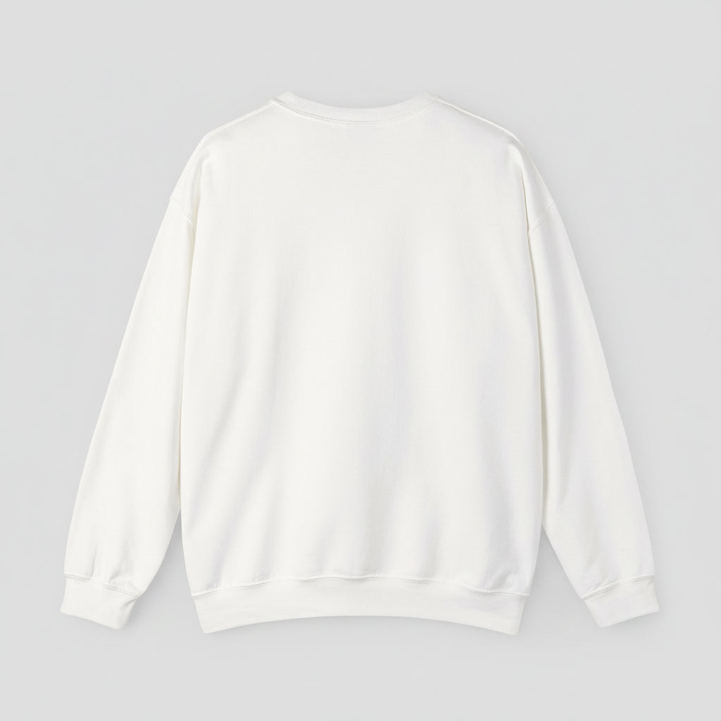 White sweatshirt on a white background
