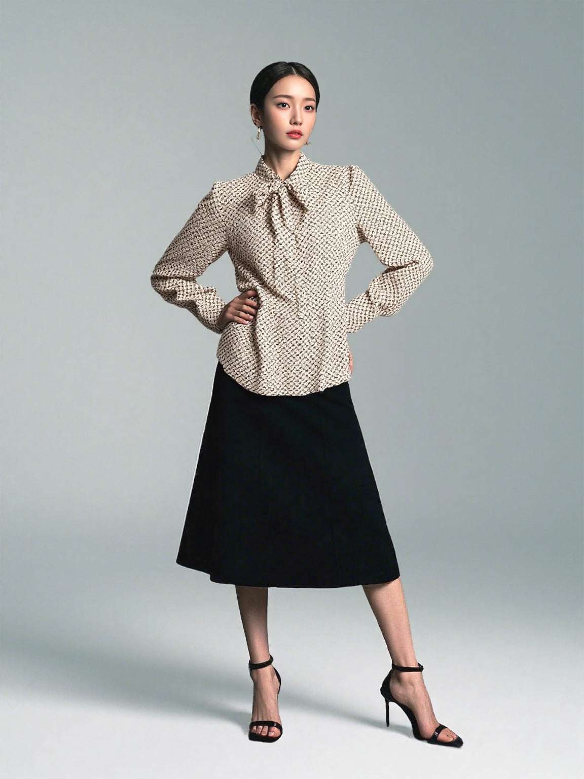 French style women’s geometric shirt