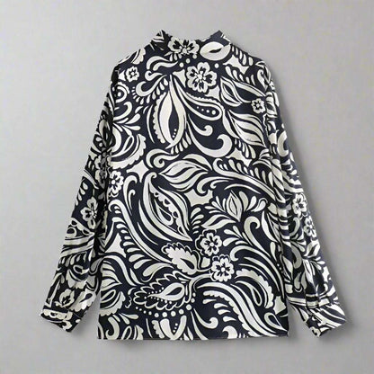 Women's Casual Silk Satin Texture Shirt - ChoreGirl