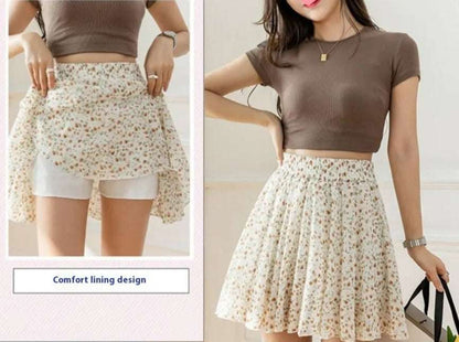 Women's Chiffon Floral Mini Skirt - ChoreGirl
