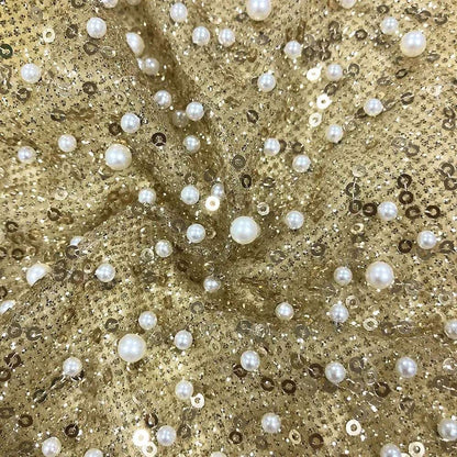 Women's Elegant Sequins and Beads Light Luxury Sleeveless Tube Dress with Slit - ChoreGirl
