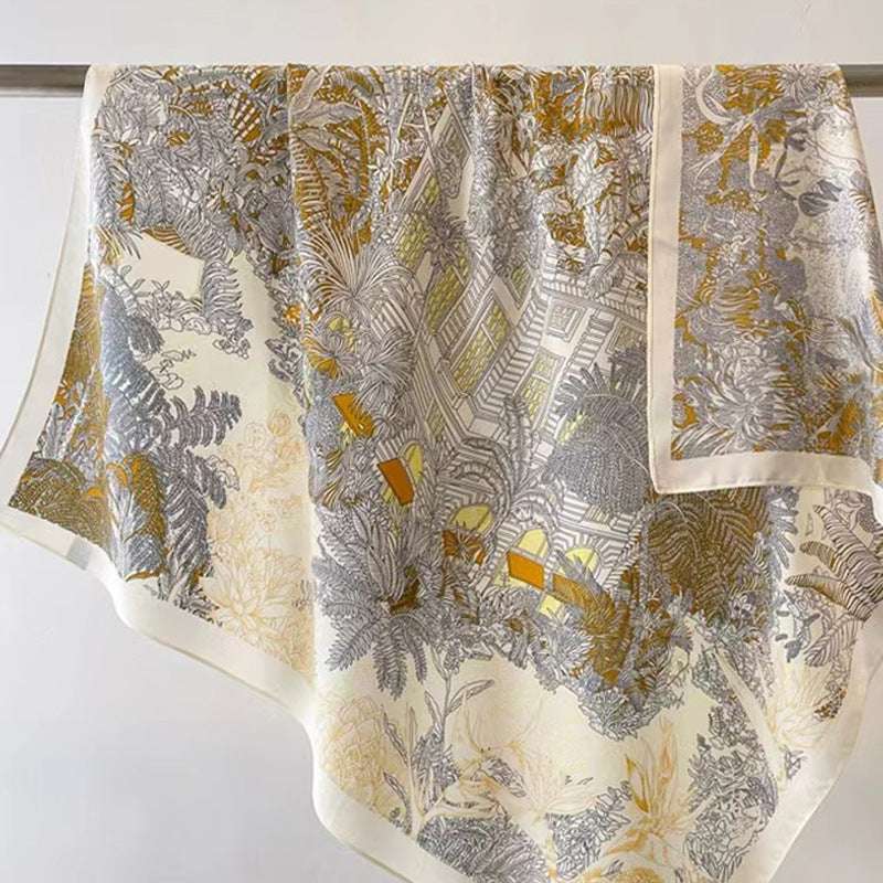 Women's Elegant Square Shape Wool Scarf - ChoreGirl