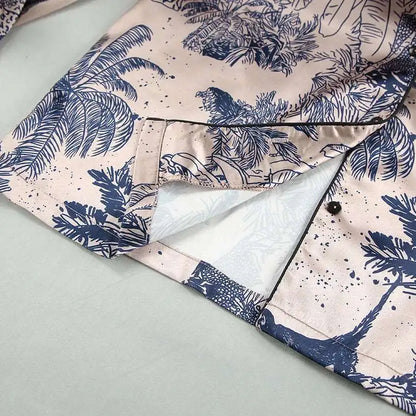 Women's Satin Two Piece Pajamas Set - ChoreGirl