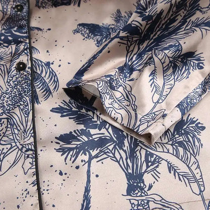 Women's Satin Two Piece Pajamas Set - ChoreGirl