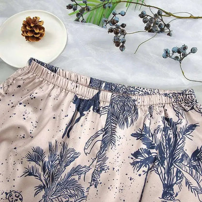 Women's Satin Two Piece Pajamas Set - ChoreGirl