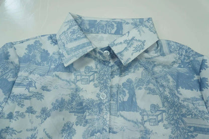 Women's Shirt and Wide-leg Pants Loungewear Outfit Set - ChoreGirl