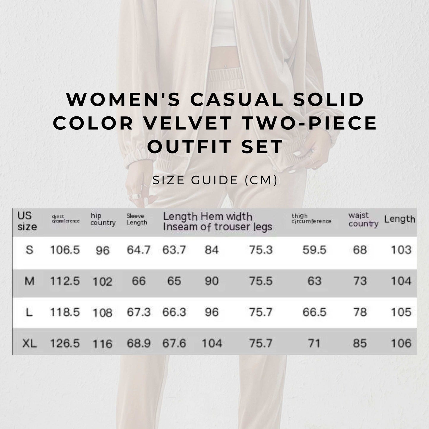 Women's Casual Solid Color Velvet Two-piece Outfit Set - ChoreGirl