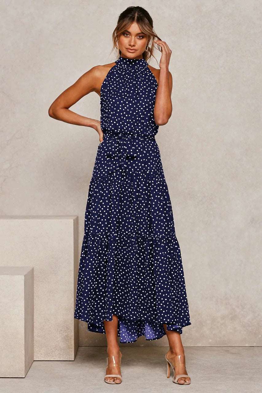 Women's Casual Long Strapless Sundress - ChoreGirl