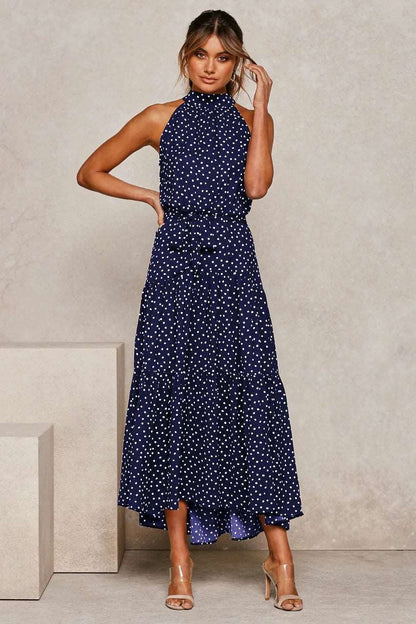 Women's Casual Long Strapless Sundress - ChoreGirl