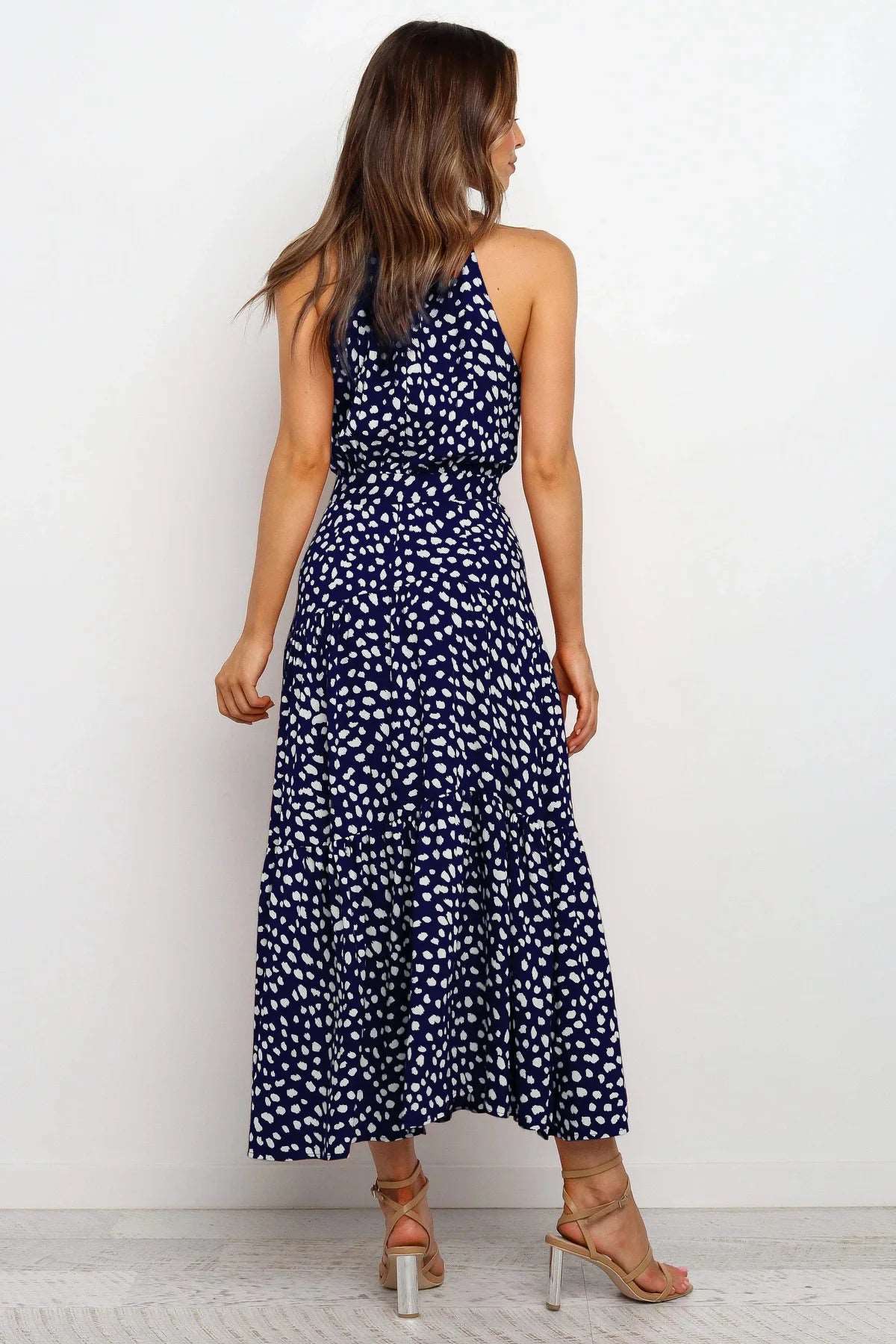Women's Casual Long Strapless Sundress - ChoreGirl