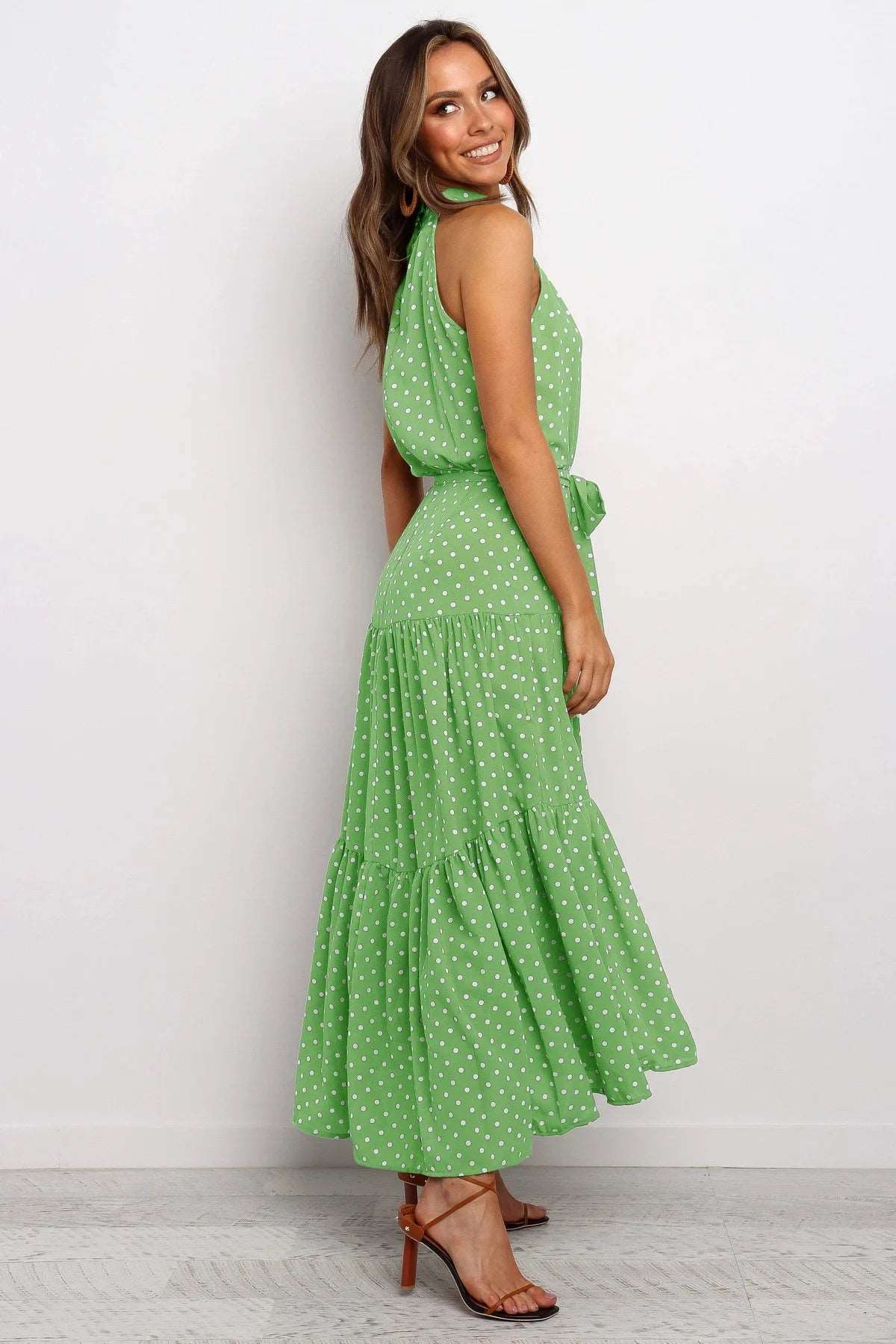 Women's Casual Long Strapless Sundress - ChoreGirl