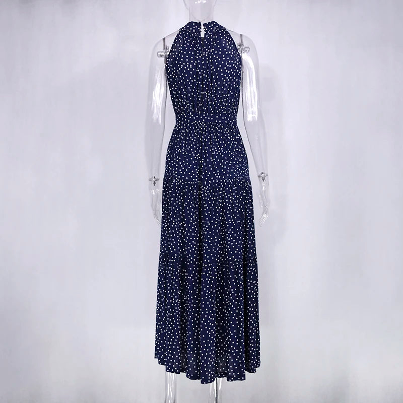 Women's Casual Long Strapless Sundress - ChoreGirl