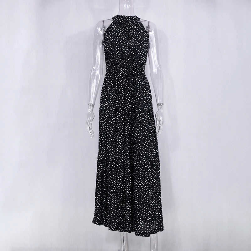 Women's Casual Long Strapless Sundress - ChoreGirl