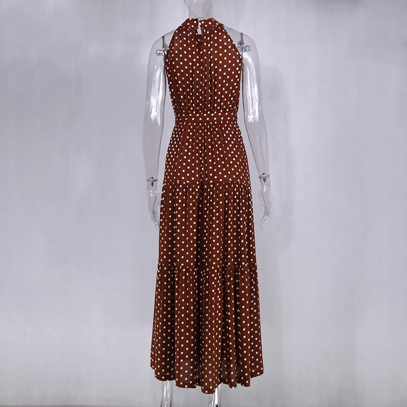 Women's Casual Long Strapless Sundress - ChoreGirl