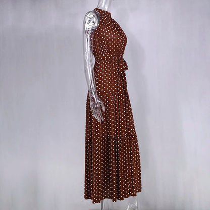 Women's Casual Long Strapless Sundress - ChoreGirl