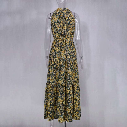 Women's Casual Long Strapless Sundress - ChoreGirl