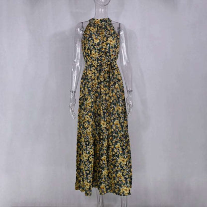 Women's Casual Long Strapless Sundress - ChoreGirl