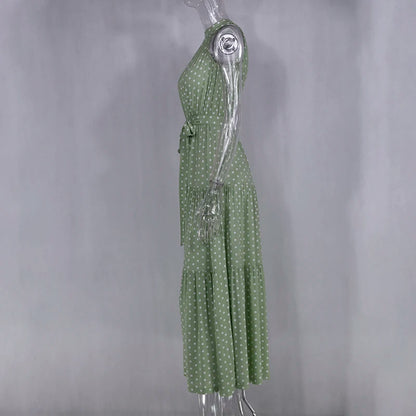 Women's Casual Long Strapless Sundress - ChoreGirl
