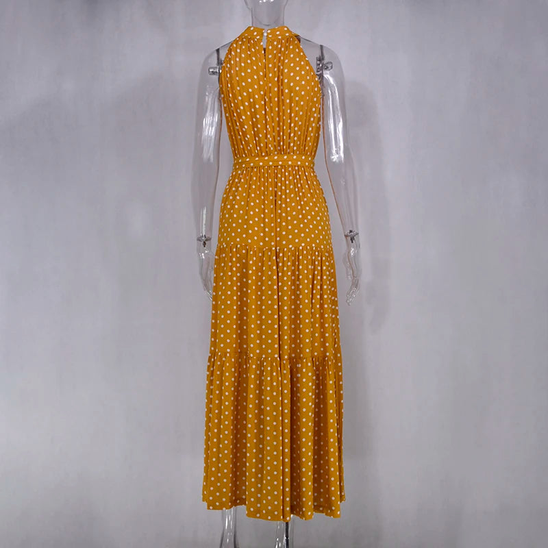 Women's Casual Long Strapless Sundress - ChoreGirl
