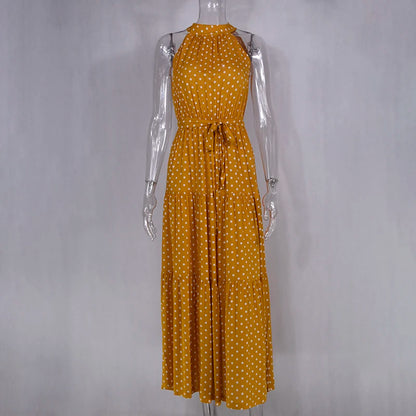 Women's Casual Long Strapless Sundress - ChoreGirl