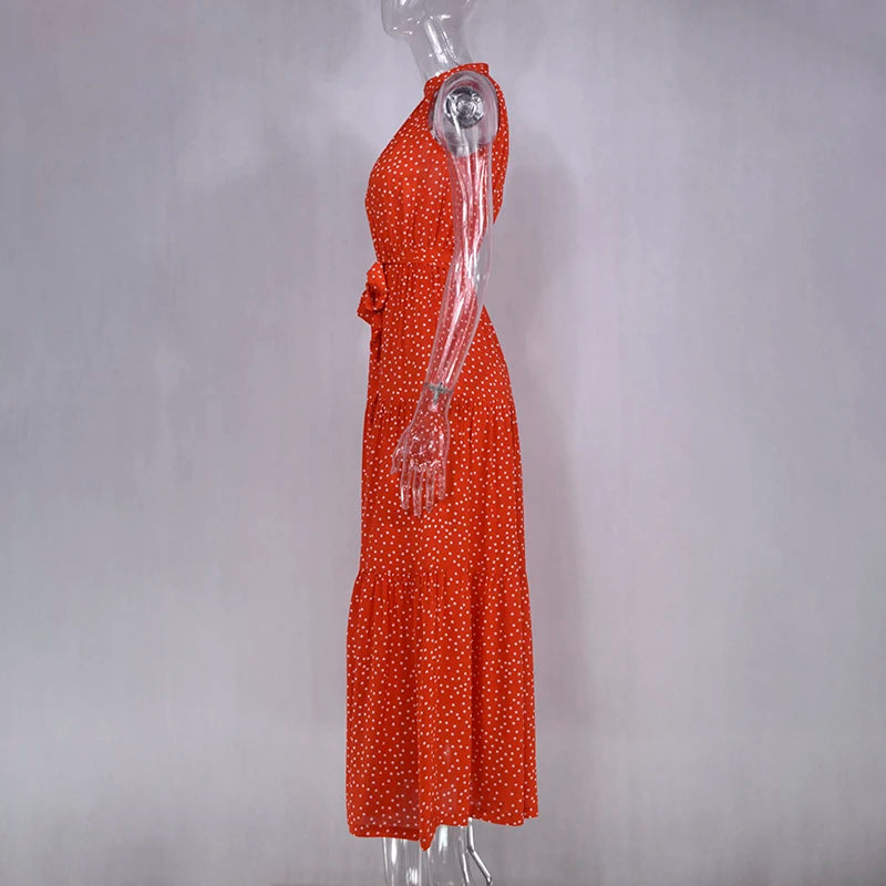 Women's Casual Long Strapless Sundress - ChoreGirl