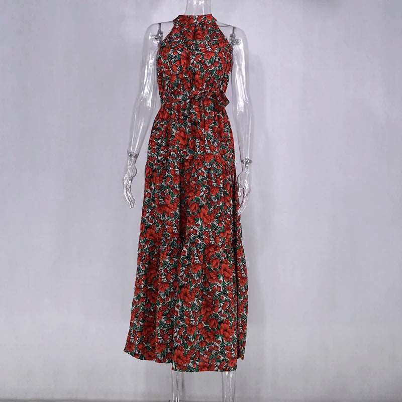 Women's Casual Long Strapless Sundress - ChoreGirl