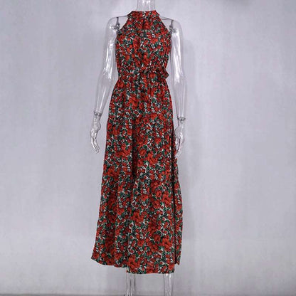 Women's Casual Long Strapless Sundress - ChoreGirl