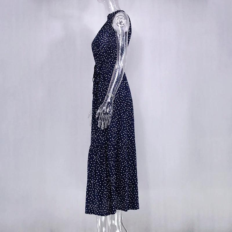 Women's Casual Long Strapless Sundress - ChoreGirl