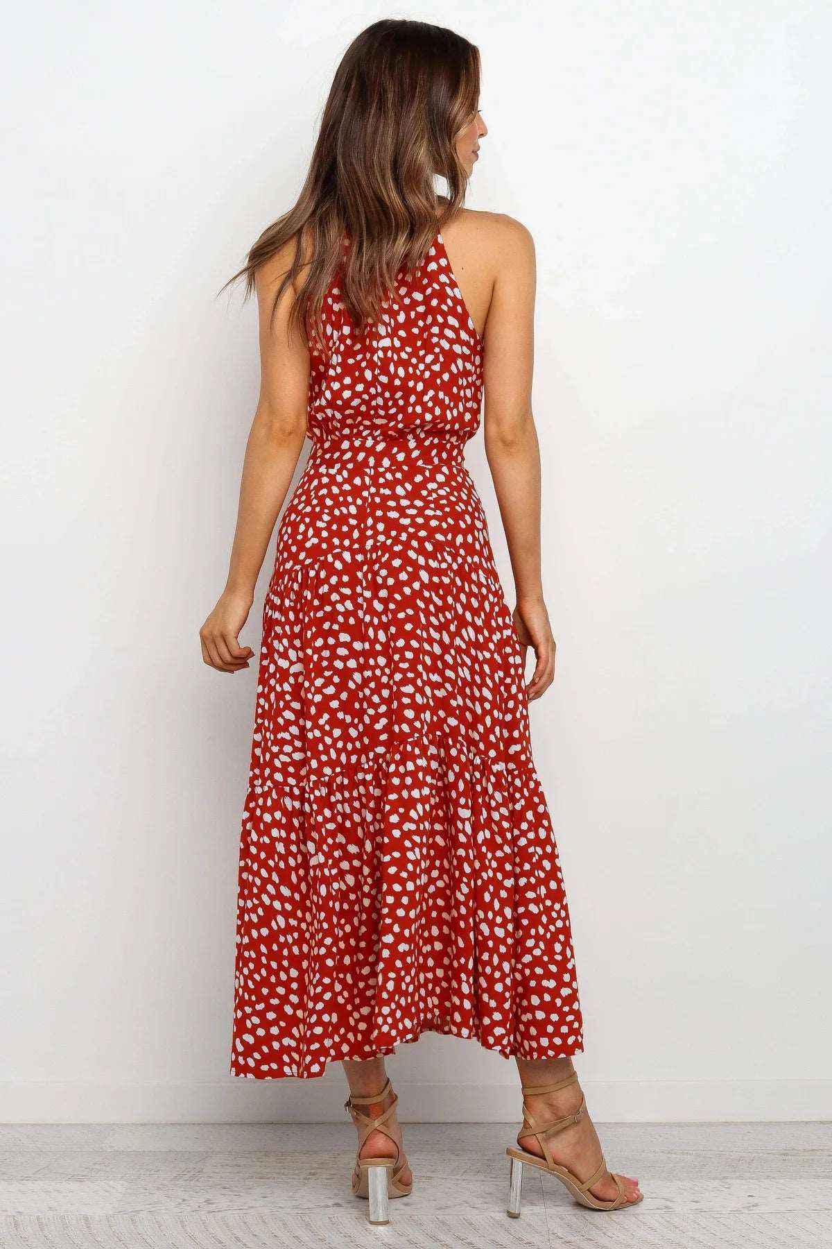 Women's Casual Long Strapless Sundress - ChoreGirl