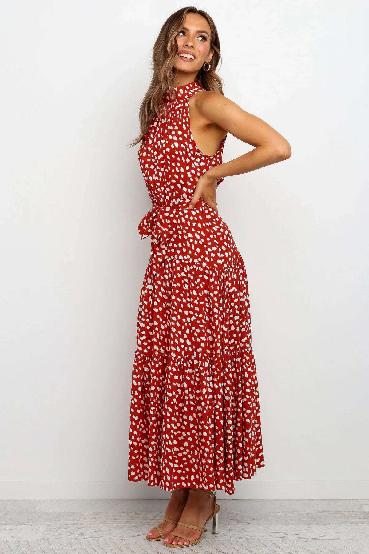 Women's Casual Long Strapless Sundress - ChoreGirl