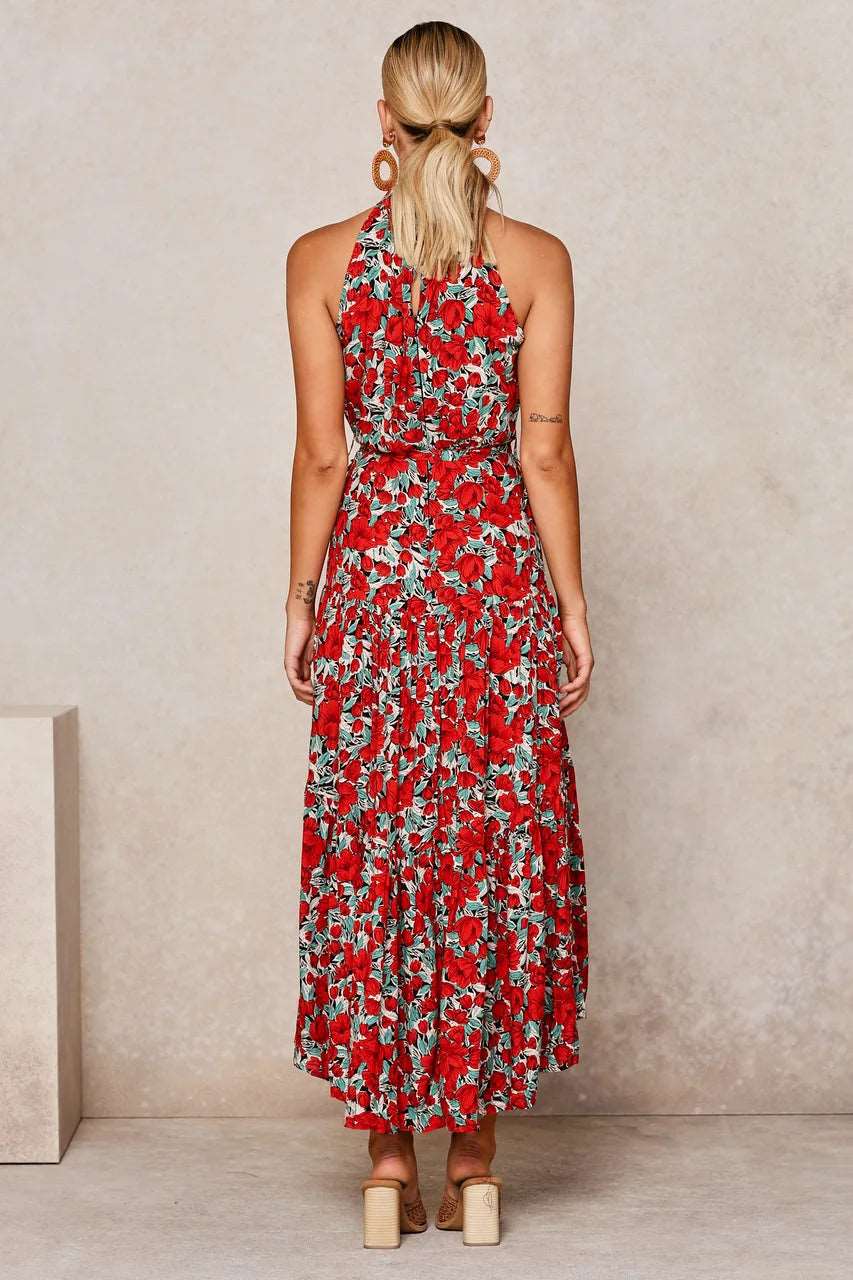 Women's Casual Long Strapless Sundress - ChoreGirl