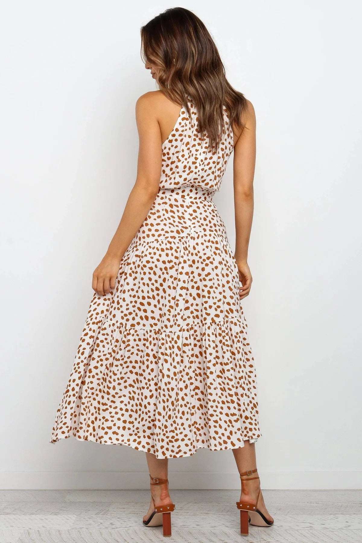 Women's Casual Long Strapless Sundress - ChoreGirl