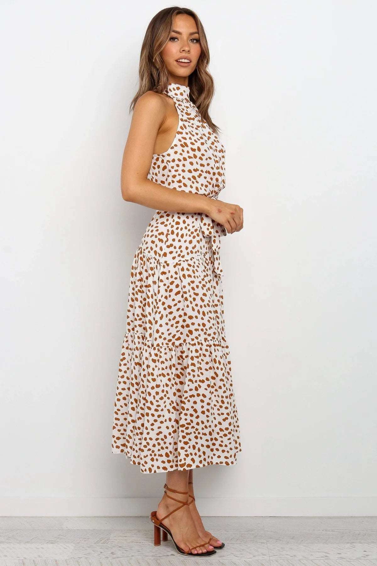 Women's Casual Long Strapless Sundress - ChoreGirl