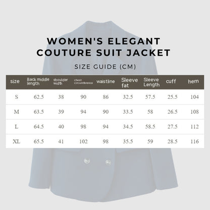 Women's Elegant Couture Suit Jacket - ChoreGirl