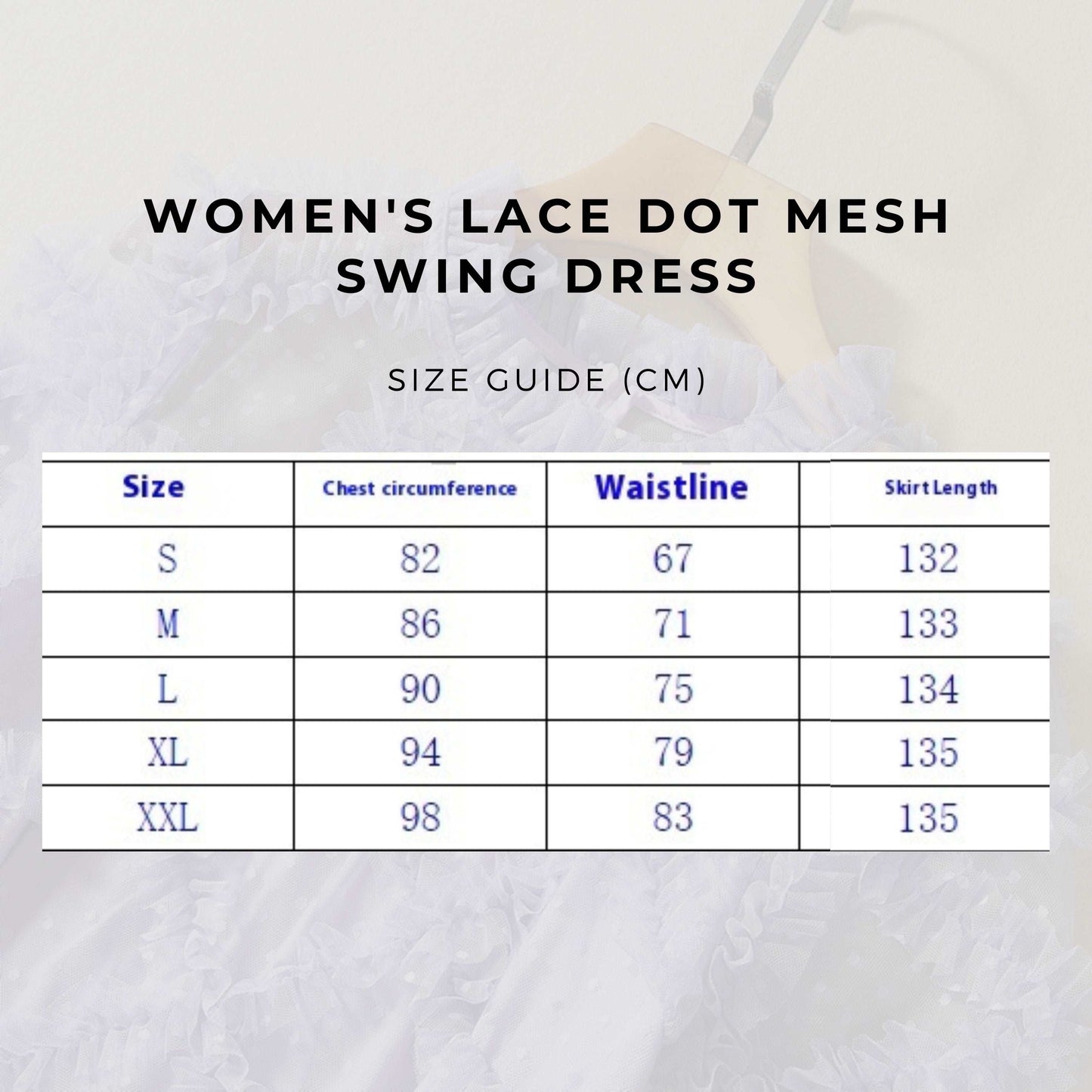 Women's Lace Dot Mesh Swing Dress - ChoreGirl