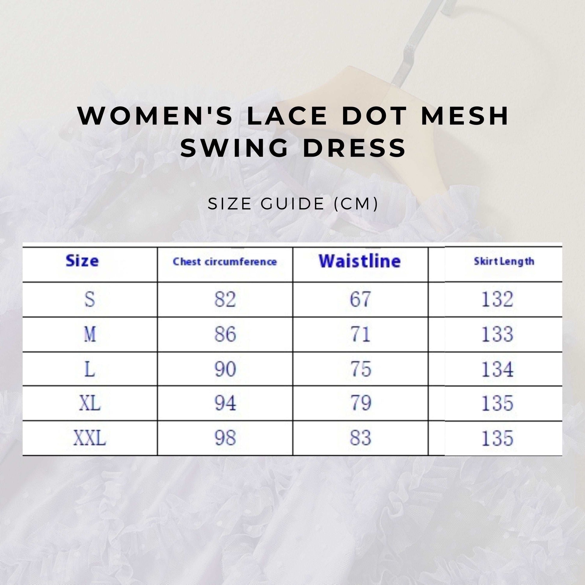 Women's Lace Dot Mesh Swing Dress - ChoreGirl