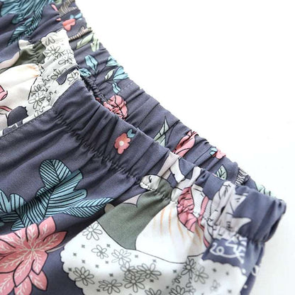 Women's Short Sleeve Shirt and Shorts Sleepwear Set - ChoreGirl