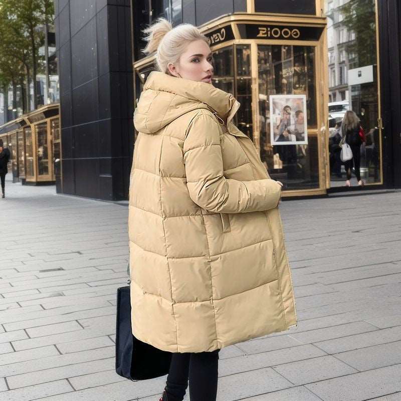 Women's Casual Loose Down Cotton Winter Coat - ChoreGirl