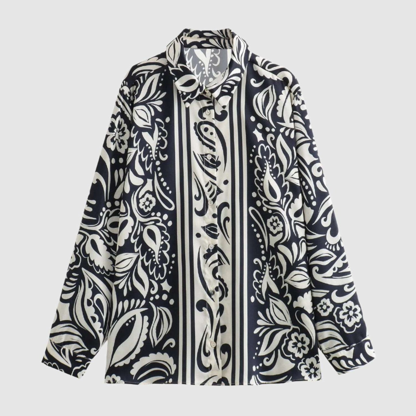 Women's Casual Silk Satin Texture Shirt - ChoreGirl