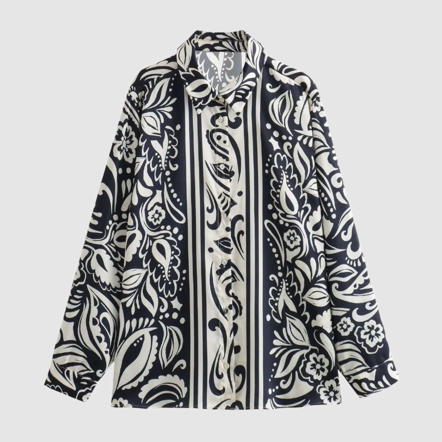 Women's Casual Silk Satin Texture Shirt - ChoreGirl