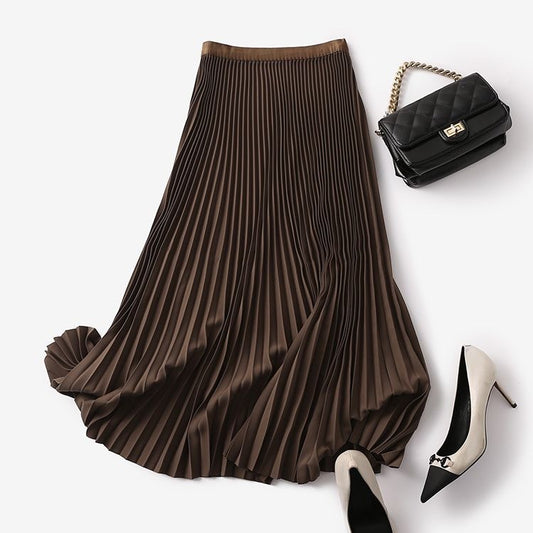 Women's Classic High Waist Pleated Skirt - ChoreGirl