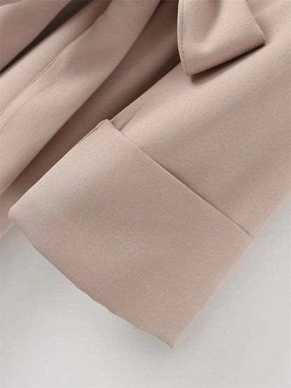 Women's Elegant Business Style A-Line Suit Dress - ChoreGirl