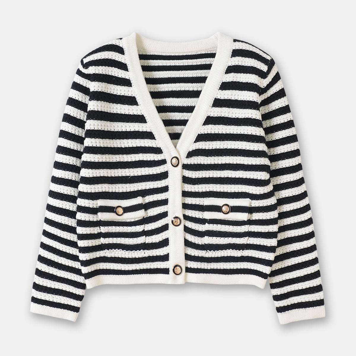 Women's Elegant Cotton Knit Cardigan - ChoreGirl