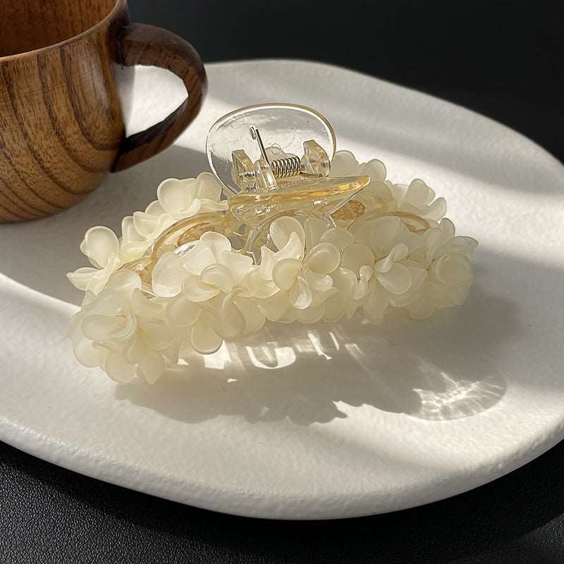 Women's Elegant Handmade Flower Hair Grip Clip - ChoreGirl